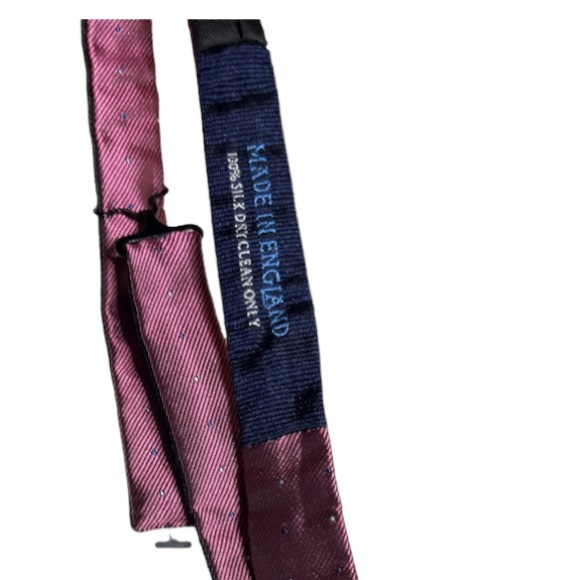 hilditch and key Mens pink bow tie - Picture 3 of 7